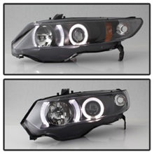 Load image into Gallery viewer, Spyder Honda Civic 06-08 2Dr Projector Headlights LED Halo Black High H1 Low H1 PRO-YD-HC06-2D-HL-BK - eliteracefab.com