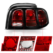 Load image into Gallery viewer, ANZO 1994-1998 Ford Mustang Taillight Dark Red Lens (OE Style) - eliteracefab.com