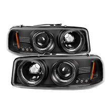 Load image into Gallery viewer, Spyder GMC Sierra 1500/2500/3500 99-06 Projector Headlights LED Halo LED Black PRO-YD-CDE00-HL-BK - eliteracefab.com