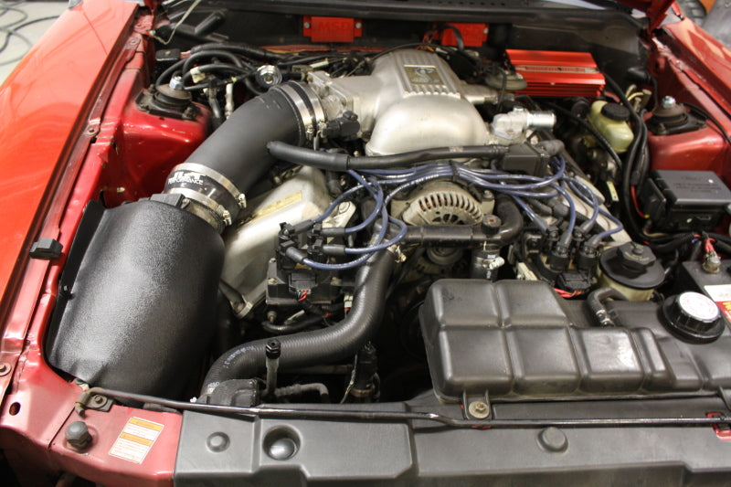 JLT 96-98 Ford Mustang SVT Cobra Black Textured Ram Air Intake Kit w/Red Filter - eliteracefab.com