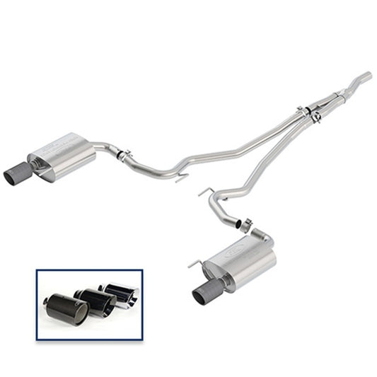 Ford Racing 2018 Mustang 2.3L Ecoboost Cat-Back Touring Exhaust System w/Carbon Fiber Tips Ford Racing