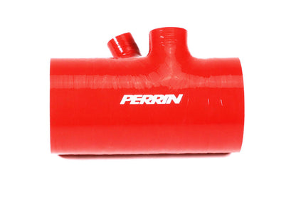 Perrin 2022+ Subaru WRX Red 3in Turbo Inlet Hose w/ Nozzle (Short) Perrin Performance