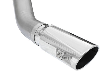 aFe MACHForce XP Exhaust Large Bore 5in DPF-Back Alu. 13-15 Dodge Trucks L6-6.7L (td) *Polish Tip - eliteracefab.com