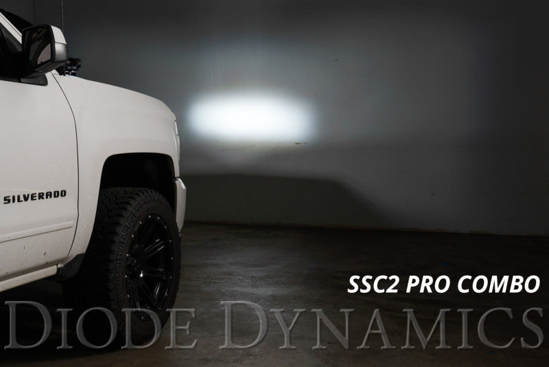 Diode Dynamics 14-19 Silverado/Sierra SSC2 LED Ditch Light Kit - Pro White Combo