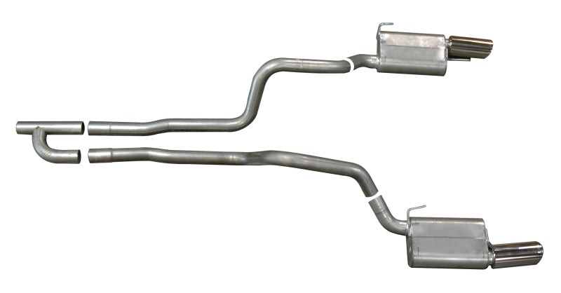 Gibson 05-10 Ford Mustang Base 4.0L 2.5in Cat-Back Dual Exhaust - Aluminized - eliteracefab.com