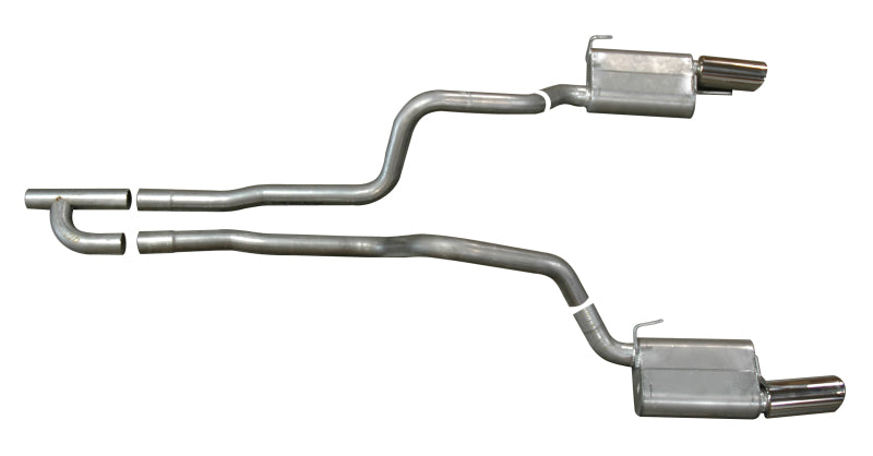 Gibson 05-10 Ford Mustang Base 4.0L 2.5in Cat-Back Dual Exhaust - Stainless Gibson