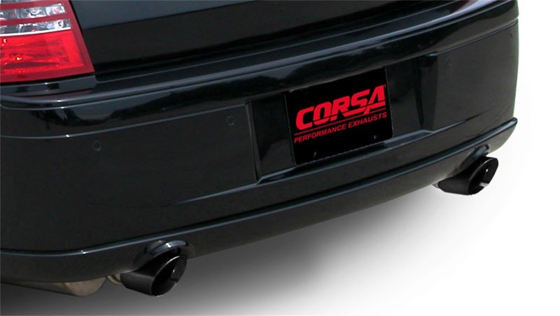 Corsa 05-10 Dodge Charger SRT-8 6.1L V8 Black Xtreme Cat-Back Exhaust CORSA Performance