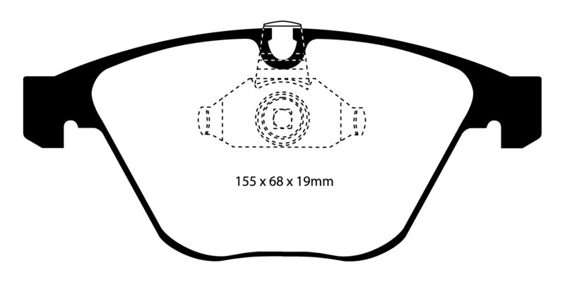 EBC 08-10 BMW M3 4.0 (E90) Yellowstuff Front Brake Pads - eliteracefab.com