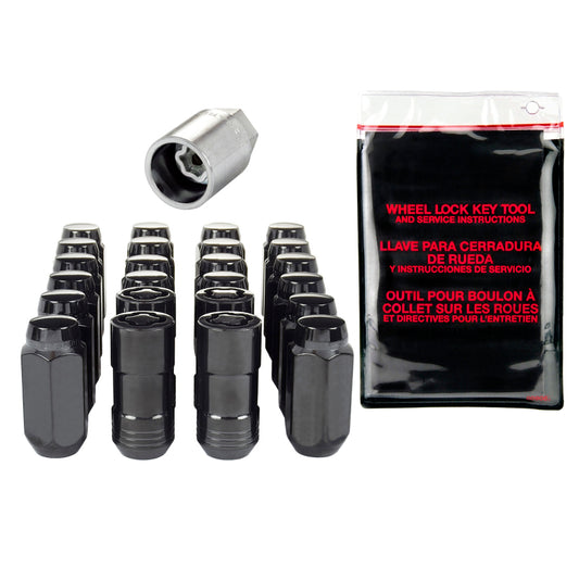 McGard M14x1.5 Black 6 Lug Wheel Install Kit Cone Seat - 84640