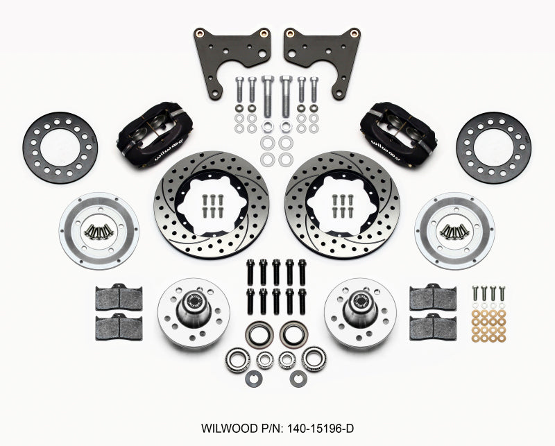 Wilwood Forged Dynalite Front Kit 11.00in Drilled 65-72 CDP C Body -Drum Wilwood