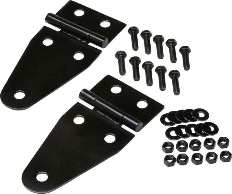 Kentrol 55-95 Jeep CJ/Wrangler YJ Hood Hinge Pair - Powdercoat Black