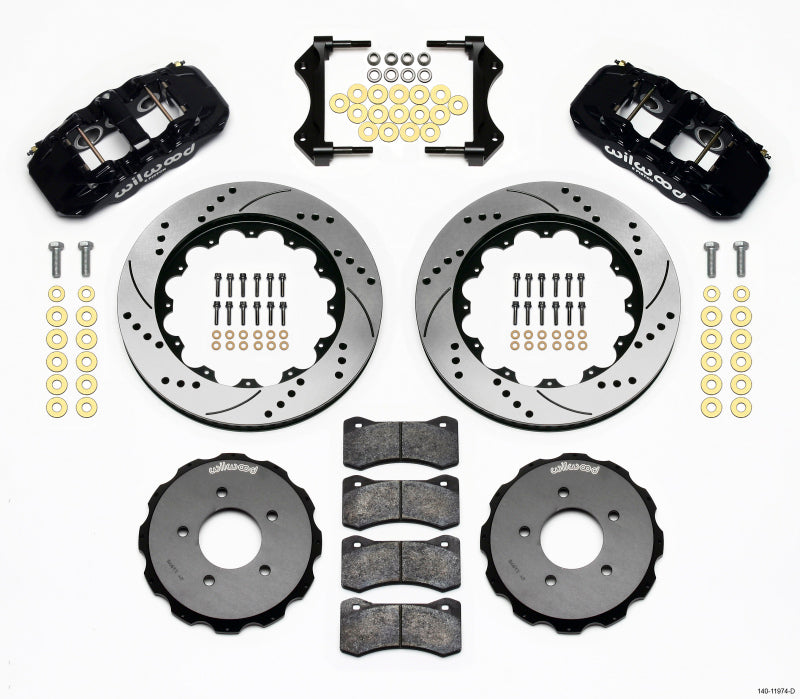 Wilwood AERO6 Front Hat Kit 14.00 Drilled 99-06 BMW E46 Wilwood