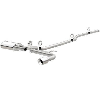 MagnaFlow Cat Back, SS, 2.5in, Street, Single Straight Pass. Polished 4in Tip, 2015 Ford Fusion 2.5L - eliteracefab.com
