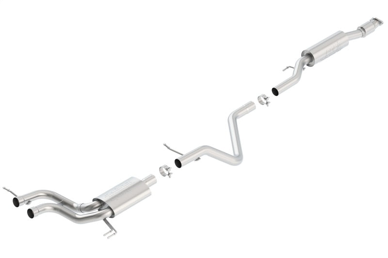 Borla 13-15 Hyundai Veloster Turbo 1.6L AT/MT FWD 2dr Dual Center Rear Exit Cat-Back Exhaust - eliteracefab.com