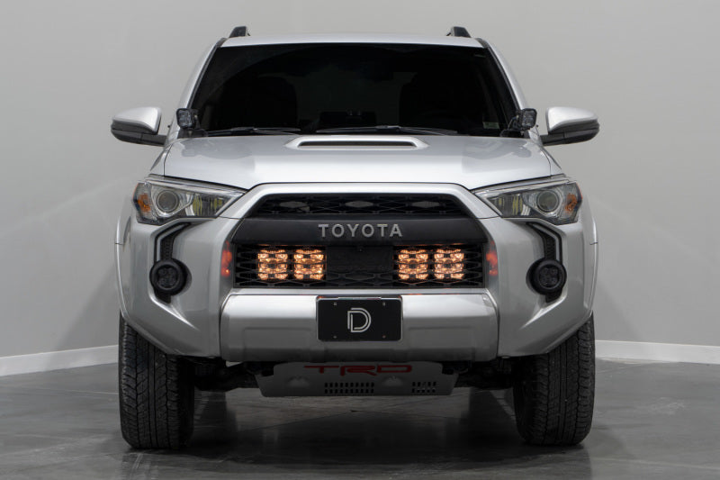 Diode Dynamics 14-23 Toyota 4Runner SS5 Stealth Grille LED 4-Pod Kit - Pro White Driving