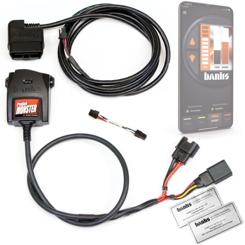 Banks Power Pedal Monster Kit (Stand-Alone) - Molex MX64 - 6 Way - Use w/Phone - eliteracefab.com