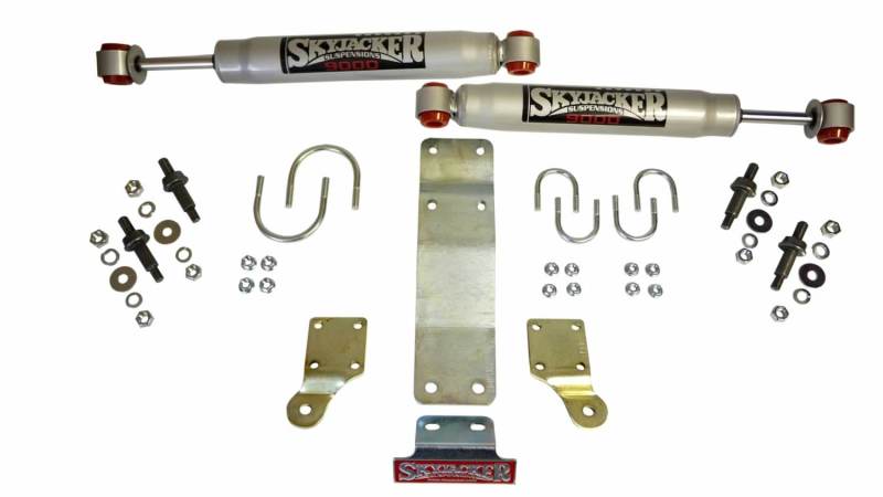 Skyjacker 2007-2017 Jeep Wrangler (JK/JKU) (Use w/ JK717TR) Dual Steering Damper Kit w/ 9000 Series - eliteracefab.com