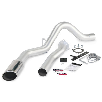 Banks Power 07-10 Chevy 6.6L LMM ECSB-CCLB Monster Exhaust System - SS Single Exhaust w/ Chrome Tip - eliteracefab.com