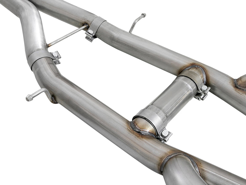 aFe MACHForce XP 3in 304 SS Cat-Back Dual Mode Exhaust w/ Polished Tips 16-17 Cadillac ATS-V V6-3.6L aFe