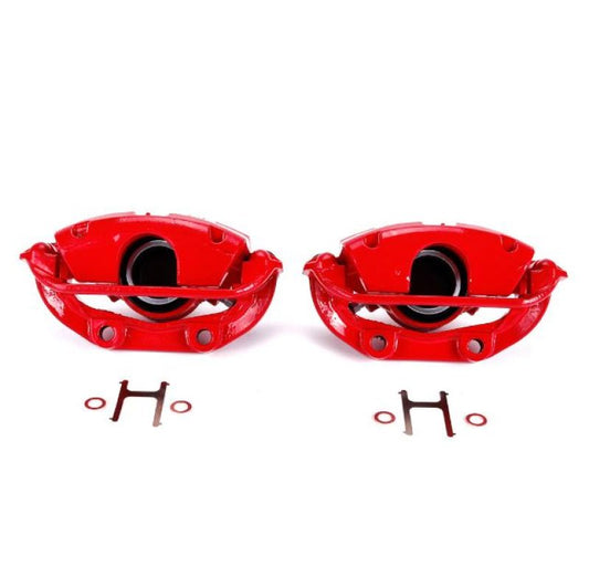 Power Stop 94-96 Chevrolet Caprice Rear Red Calipers w/Brackets - Pair PowerStop