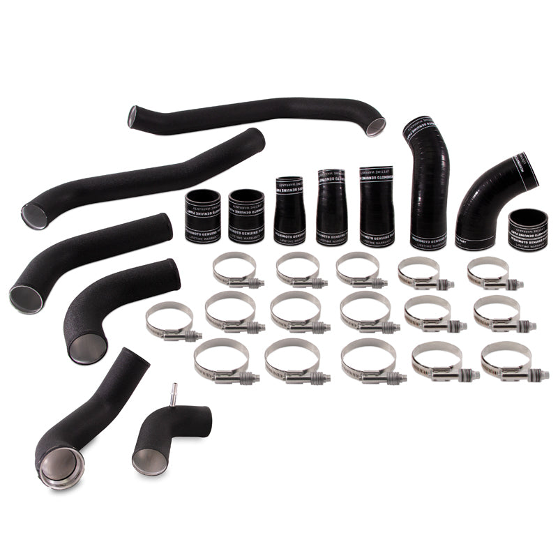 Mishimoto 2017+ Ford F150 3.5L EcoBoost Intercooler Pipe Kit - Wrinkle Black - eliteracefab.com