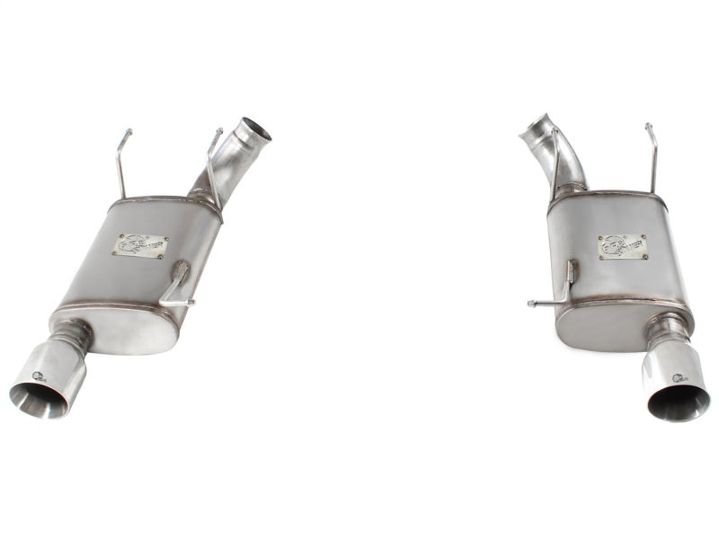 aFe MACHForce XP Exhaust 11-14 Ford Mustang GT V8-5.0L 3in. SS Axle-Back w/Polished Tips aFe