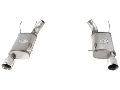 aFe MACHForce XP Exhaust 11-14 Ford Mustang GT V8-5.0L 3in. SS Axle-Back w/Polished Tips aFe