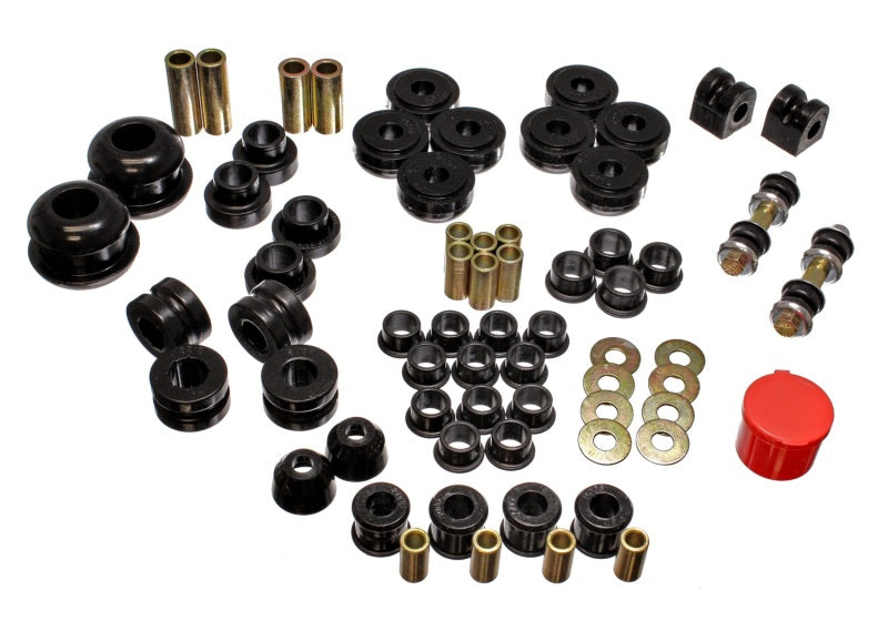 Energy Suspension 95-99 Dodge Neon FWD Black Hyper-flex Master Bushing Set - eliteracefab.com