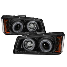 Load image into Gallery viewer, Spyder Chevy Silverado 1500 03-06 Projector HeadlightsCCFLHalo LED Blk High H1 PRO-YD-CS03-CCFL-BK - eliteracefab.com