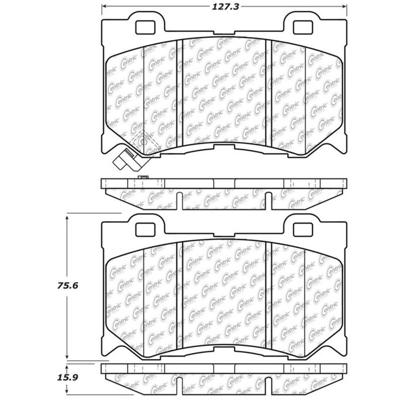 StopTech Street Touring 09-13 Infiniti FX35/FX37/FX45/FX50/08-13 G37 Front Brake Pads - eliteracefab.com