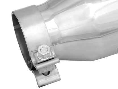 aFe MACH Force-Xp 3in Inlet x 4-1/2in Outlet x 9in Length 304 Stainless Steel Exhaust Tip aFe