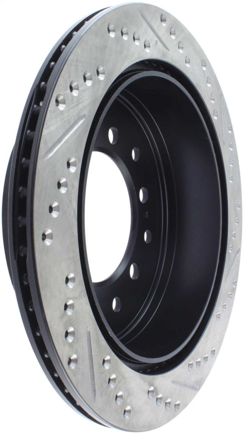 StopTech Power Slot 03-09 Toyota 4 Runner / 03-09 Lexus GX470 Drilled & Slotted Right Rear Rotor Stoptech