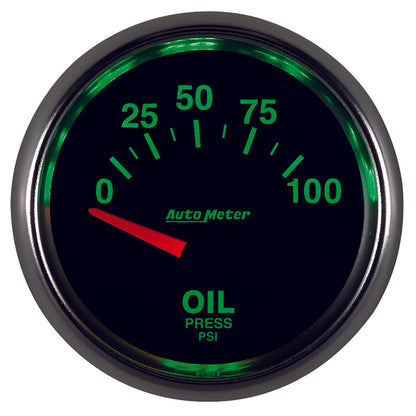 Autometer GS 0-100 PSI Short Sweep Electronic Oil Pressure Gauge 3827