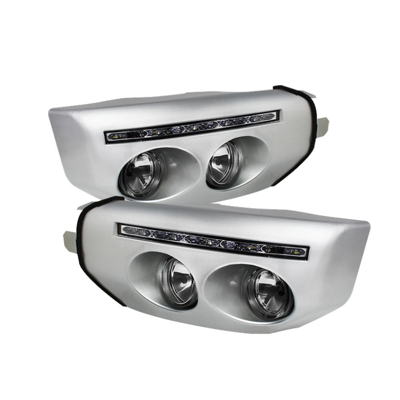 Spyder Toyota FJ Cruiser 07-14 Fog Lights W LED Daytime Running Lights w/swch- Clear FL-DRL-TFJ07-C - eliteracefab.com