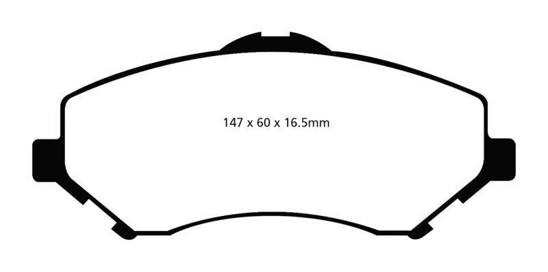 EBC 08-11 Chrysler Town & Country 3.3 Ultimax2 Front Brake Pads - eliteracefab.com