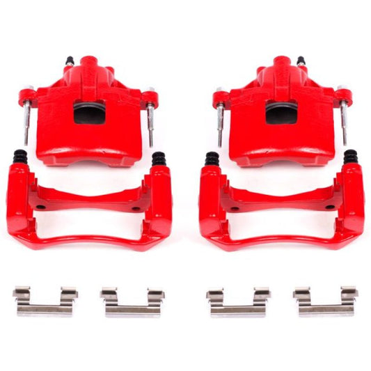 Power Stop 00-05 Buick LeSabre Front Red Calipers w/Brackets - Pair - eliteracefab.com
