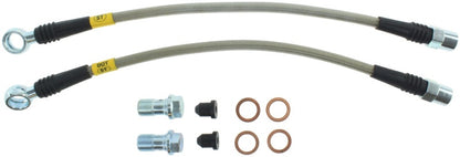 StopTech 07-08 Audi RS4 Rear Stainless Steel Brake Line Kit - eliteracefab.com