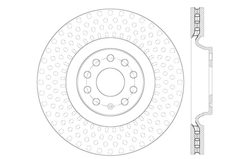 StopTech Slotted & Drilled Sport Brake Rotor - eliteracefab.com