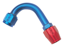 Load image into Gallery viewer, Russell Performance -8 AN Red/Blue 120 Degree Full Flow Hose End (1-1/4in Centerline Radius)