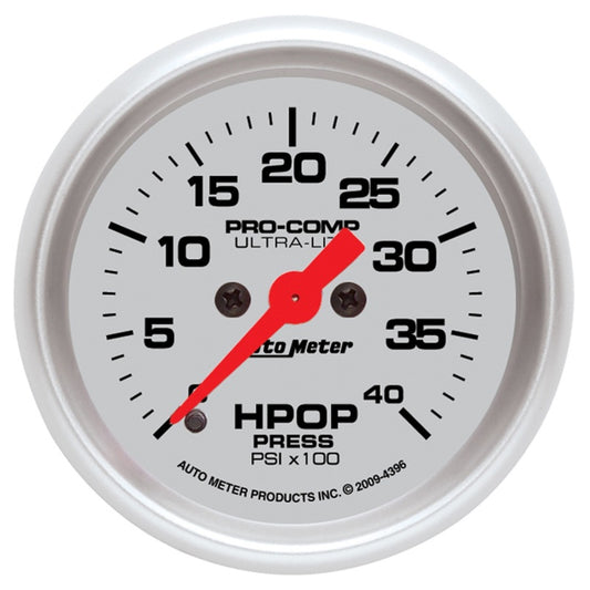 Autometer Ultra-Lite 2 1/16in Electrical 0-4000 PSI High Press Oil Pressure Gauge 94-07 Ford 7.3L 4396
