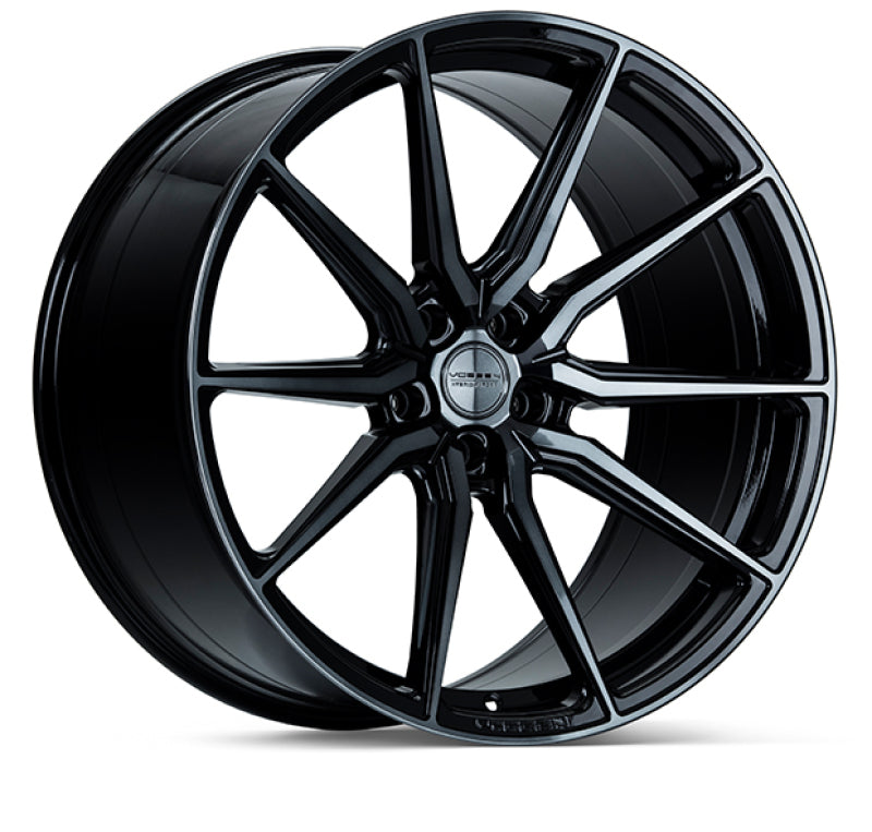 Vossen HF-3 19x8.5 / 5x114.3 / ET32 / Flat Face / 73.1 - Double Tinted - Gloss Black - eliteracefab.com