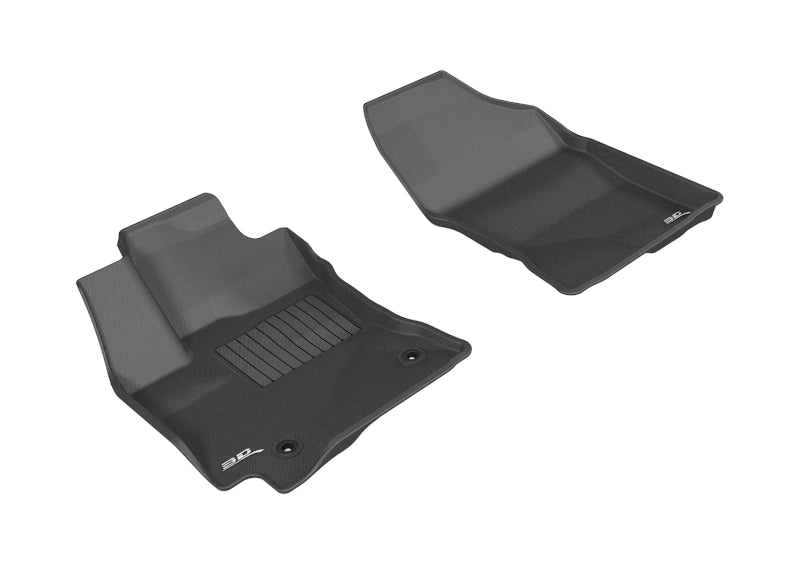 3D MAXpider 2014-2019 Toyota Corolla Kagu 1st Row Floormat - Black - eliteracefab.com