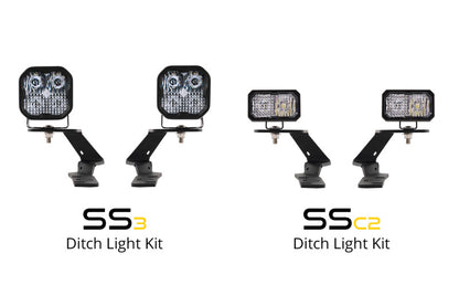 Diode Dynamics 19-21 Ford Ranger Ditch Light Brackets Diode Dynamics
