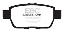 Load image into Gallery viewer, EBC 05-14 Honda Ridgeline 3.5 Greenstuff Rear Brake Pads - eliteracefab.com