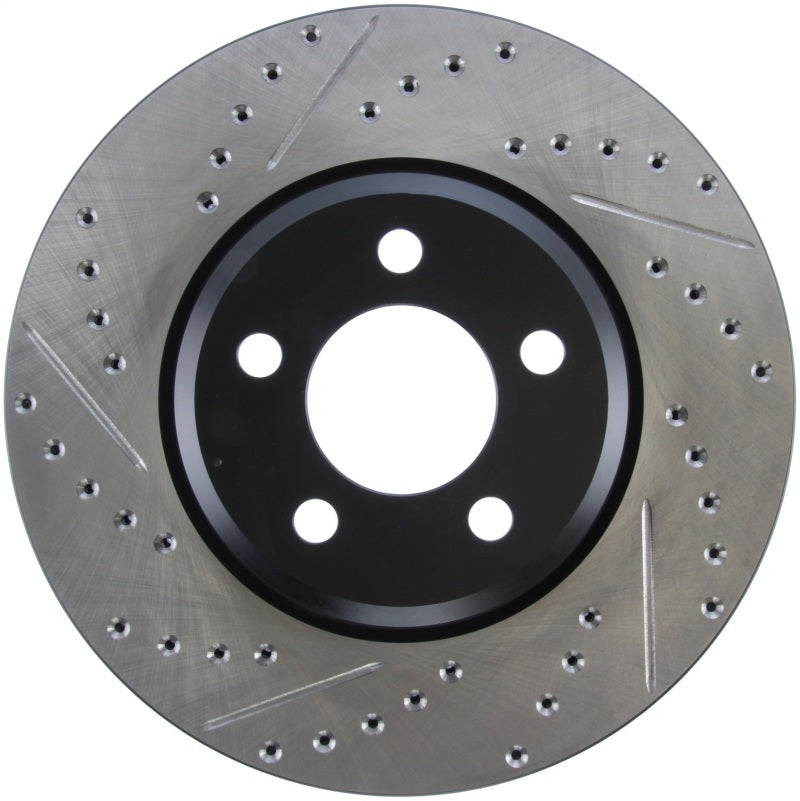 StopTech 05-13 Chrysler300/300C / 09-12 Dodge Challenger Front Right Drilled & Slotted Rotor Stoptech