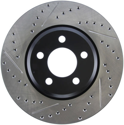 StopTech 05-13 Chrysler300/300C / 09-12 Dodge Challenger Front Right Drilled & Slotted Rotor Stoptech