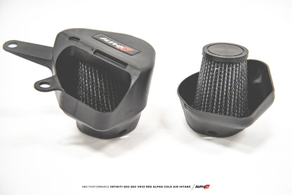 AMS Red Alpha Cold Air Intake | 16-21 Infiniti Q50 3.0TT / 17-21 Q60 3.0TT - eliteracefab.com