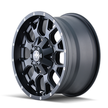 Load image into Gallery viewer, Mayhem 8015 Warrior 18x9 / 5x150 BP / -12mm Offset / 110mm Hub Matte Black Wheel