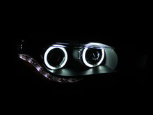 Load image into Gallery viewer, ANZO USA Mitsubishi Lancer Projector Headlights W/ Halo Black Ccfl; 2008-2015 - eliteracefab.com