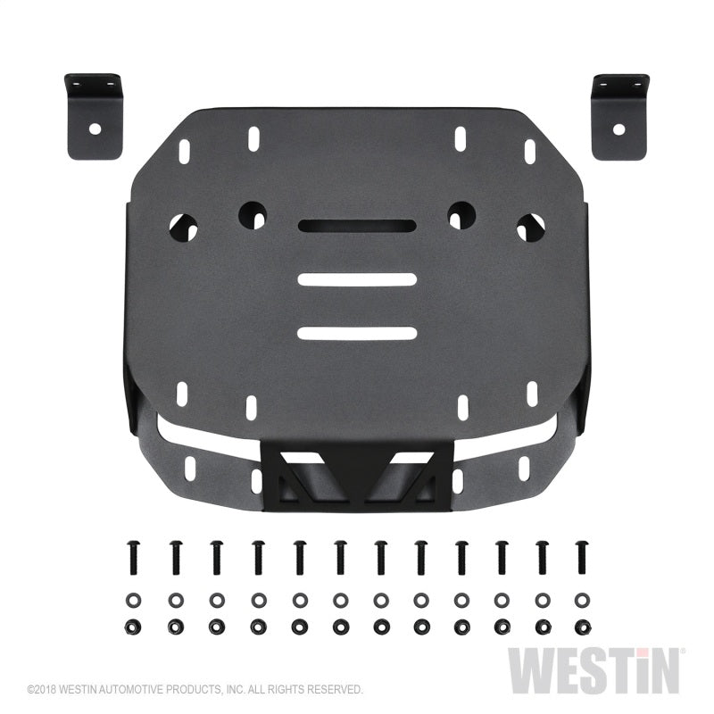 Westin 18-19 Jeep Wrangler JL WJ2 Spare Tire Relocator - Textured Black Westin